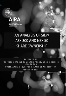 An Analysis of S&P/ASX 300 and NZX 50 Share Ownership