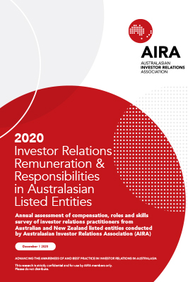 2020 IR Remuneration & Responsibilites Survey | Full Report